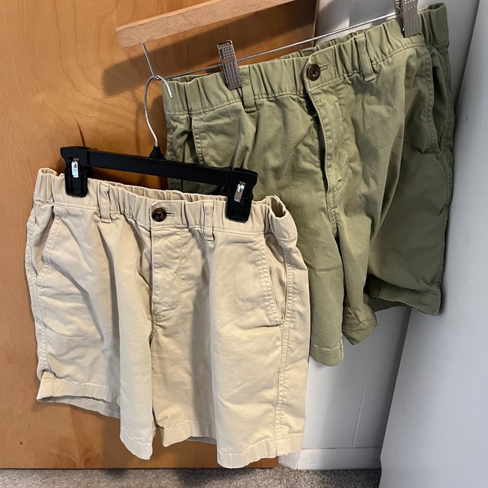 Bearbottom Stretch Shorts - Medium - Bundle of 2 - Olive Green and Sand Dune